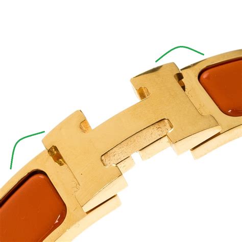 hermes cdc bracelet fake|7 Key Points to Spot a Fake Hermès Clic Clac H Bracelet.